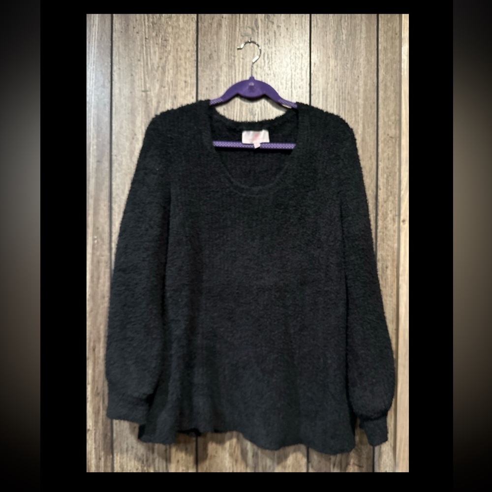Laurie Felt Cloud Sweater with Button Sleeve Detail